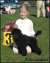 Cecilia och Fanny i Barn med hund tävlan 2006! Cecilia in "Child and dog" competition with Fanny 2006!