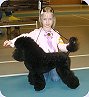 Cecilia ställde ut Ada i barn med hund för första ggn./ Cecilia 5 years old in "Child and Dog" competition for her first time!